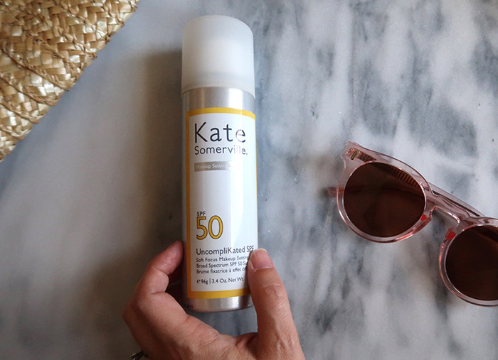 kate somerville sunscreen and make up setting spray