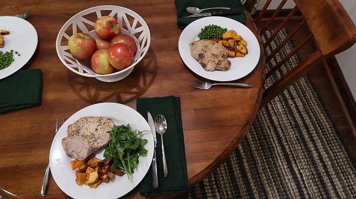 mustard and thyme pork chops