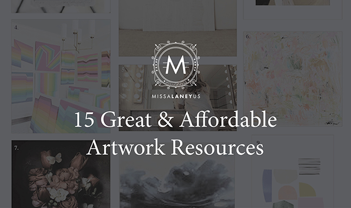 15 Great & Affordable Artwork Resources